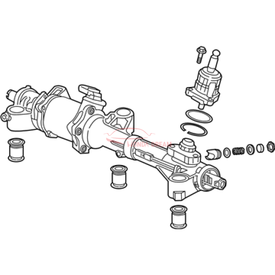 Gear Box Assembly, Steering (53601-TZ5-A01) - 3