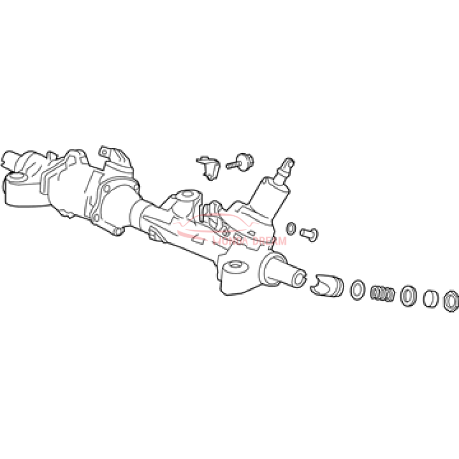 Gear Box Assembly, Steering (53601-TZ7-A01) - 2