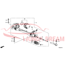 RACK END COMP (53610-T6N-A01) - 3