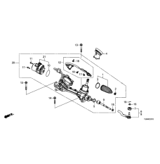 RACK END COMP (53610-TJB-A01)