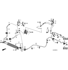 Hose, Power Steering Feed (53713-SJA-A71)