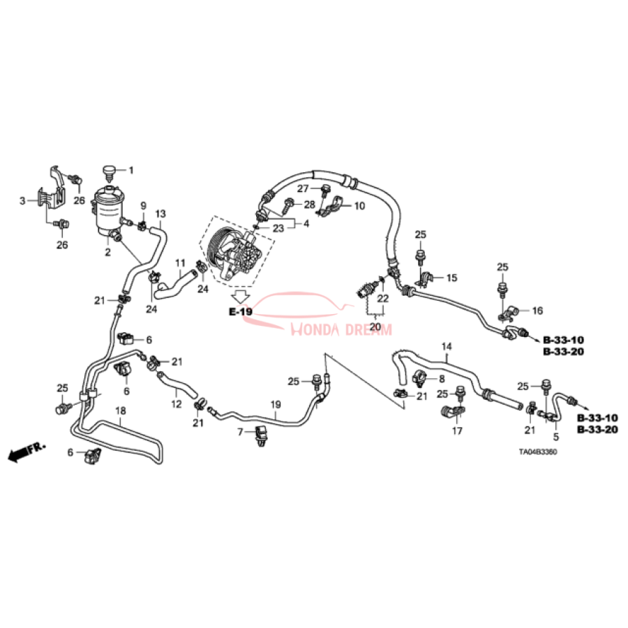 Шланг високого тиску ГПК (53713-TA0-A53) - 1