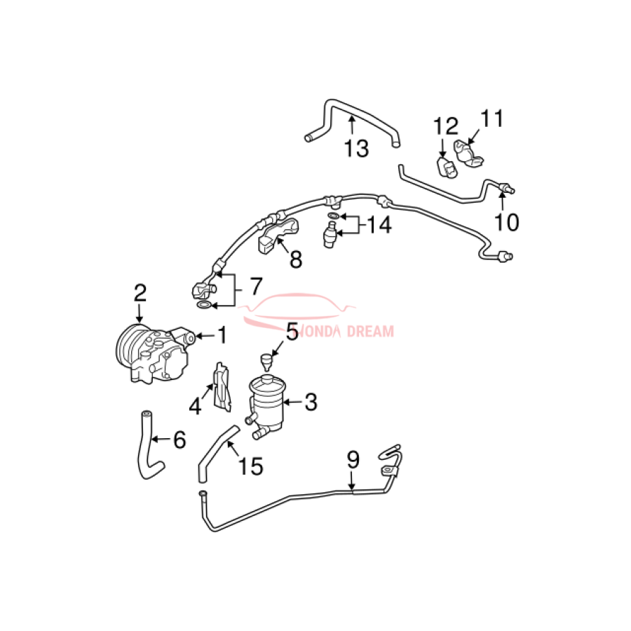 Pipe A, Return (53720-SDA-A00) - 3