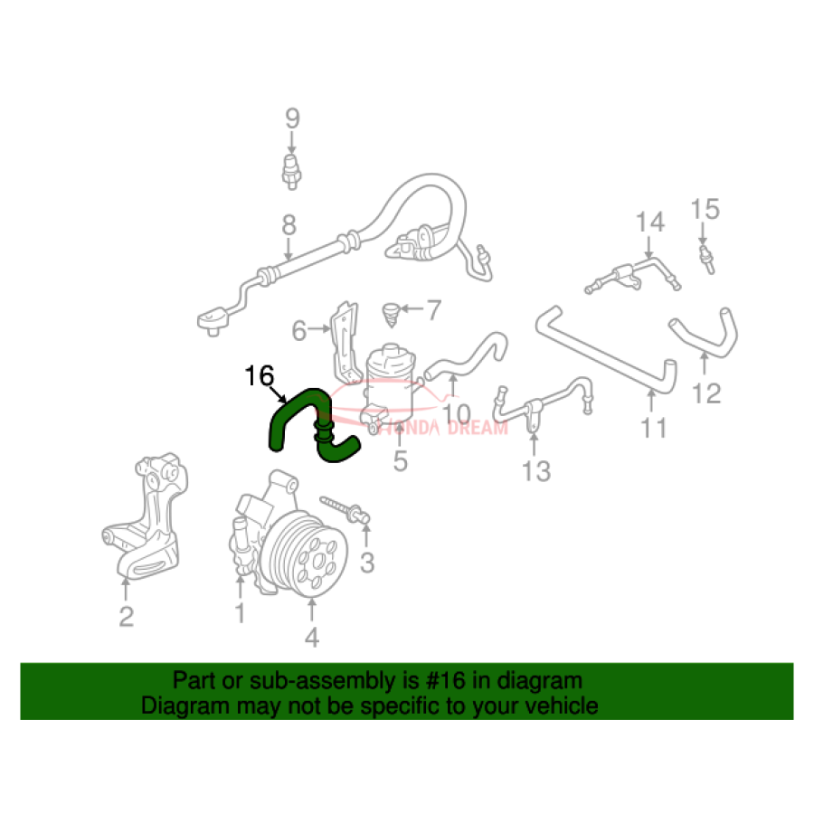 Tube, Suction (53731-S04-J50) - 2