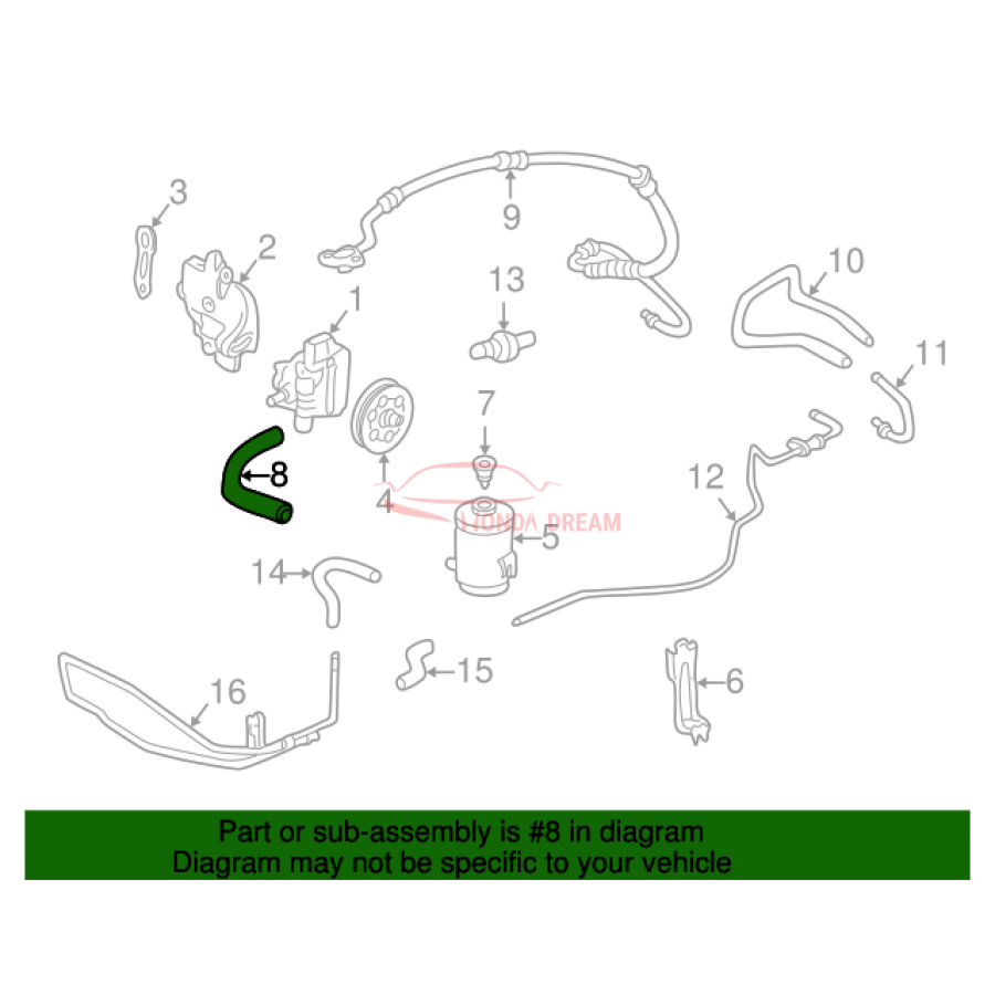 Tube, Suction (53731-S84-A00) - 2