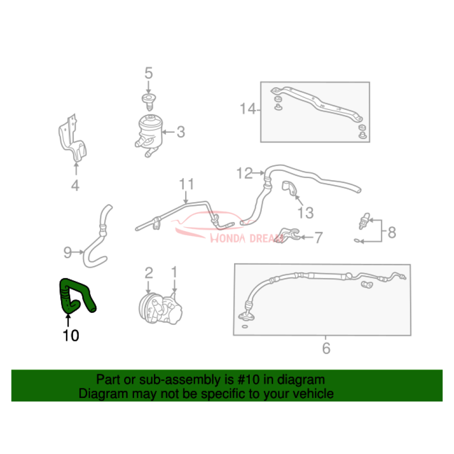 Tube, Suction (53731-S9A-020) - 2