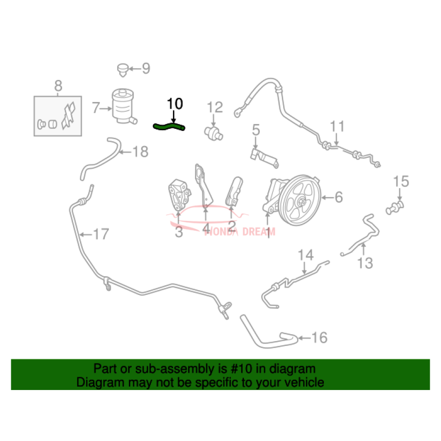 Tube, Suction (53731-TK8-A00) - 2