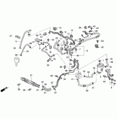 Шланг низького тиску ГПК (повернення B) (53732-SS0-010)