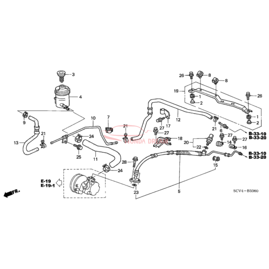 Hose, Oil Tank (53733-SCV-A01) - 3