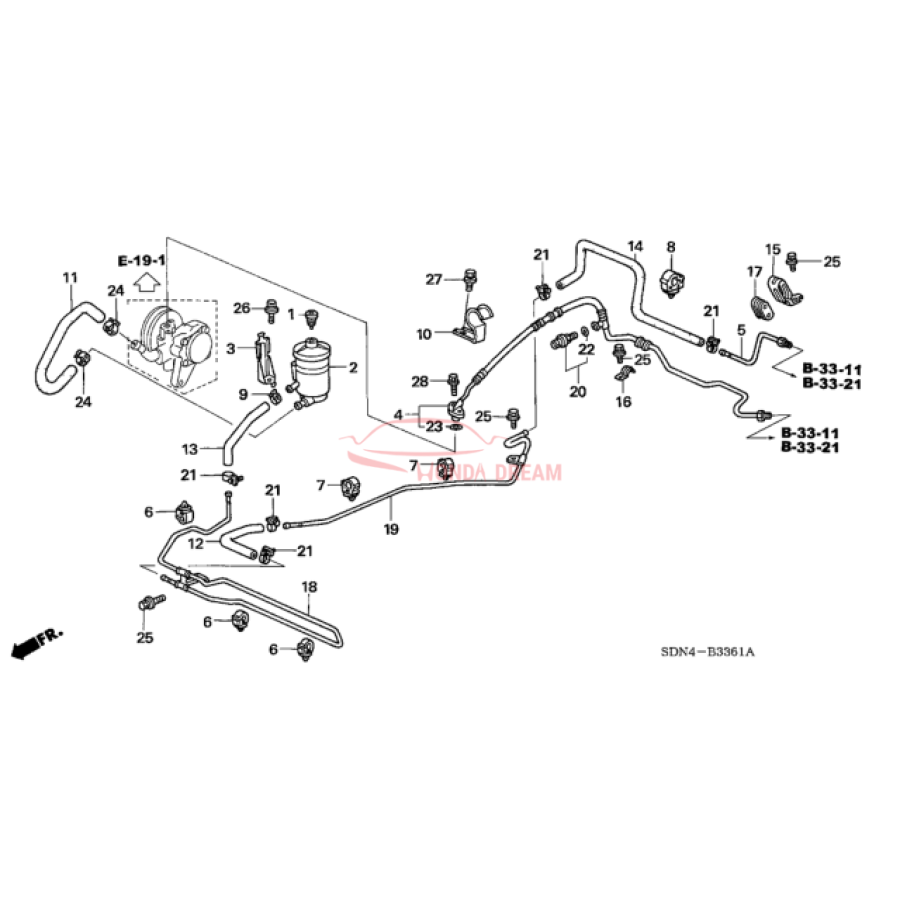 Hose, Oil Tank (53733-SDA-A01) - 3