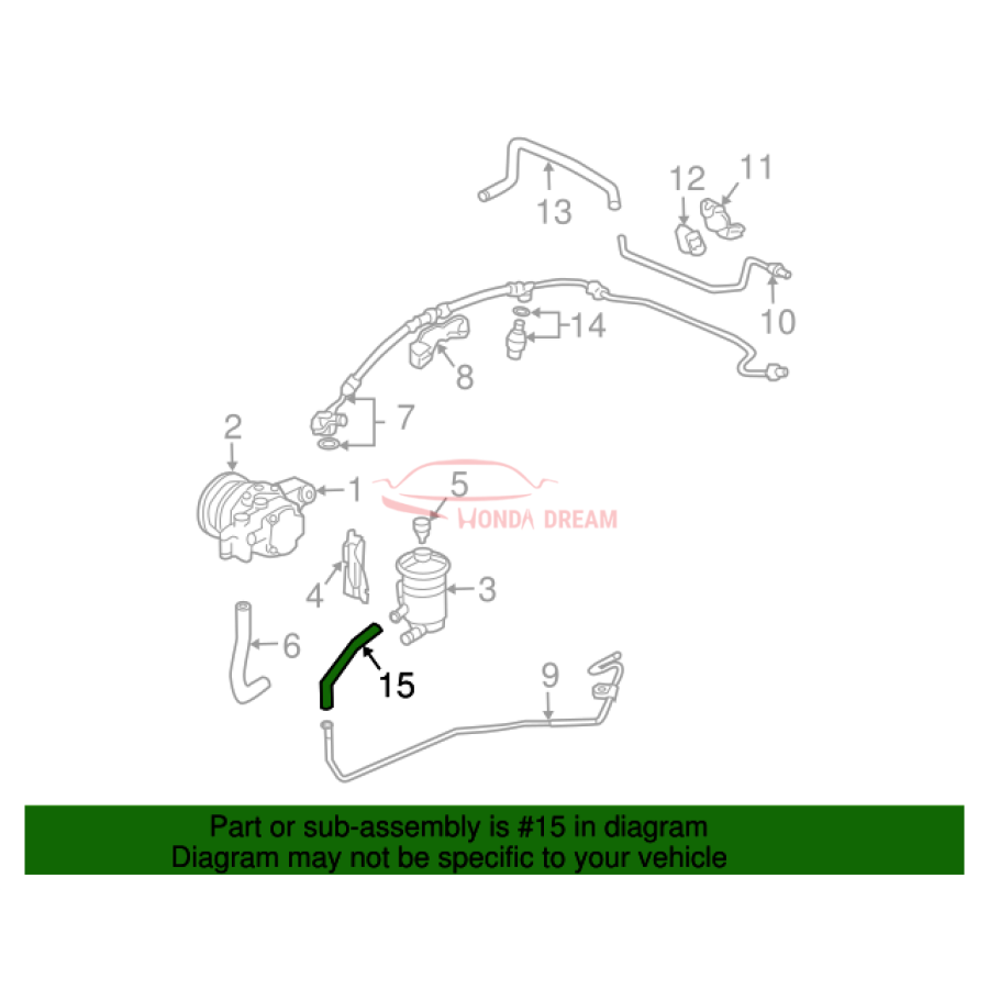 Hose, Oil Tank (53733-SDC-A01) - 2