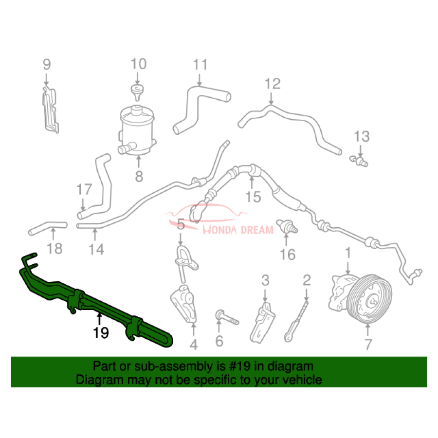 Power Steering Cooler (53765-S0X-A00) - 2