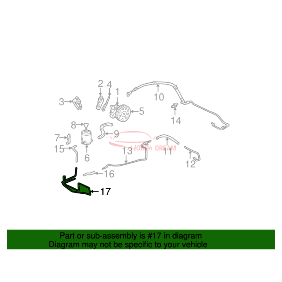 Power Steering Cooler (53765-SDB-A10) - 2