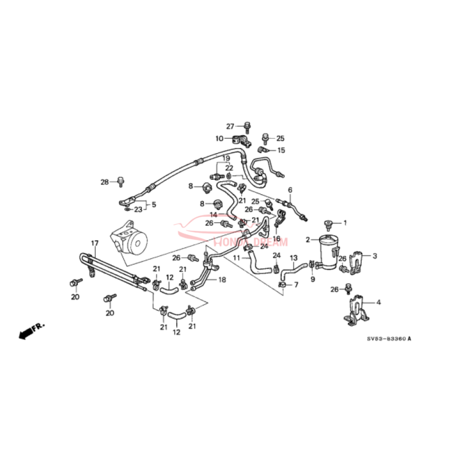 Радіатор системи ГПК (53765-SV4-000) - 2