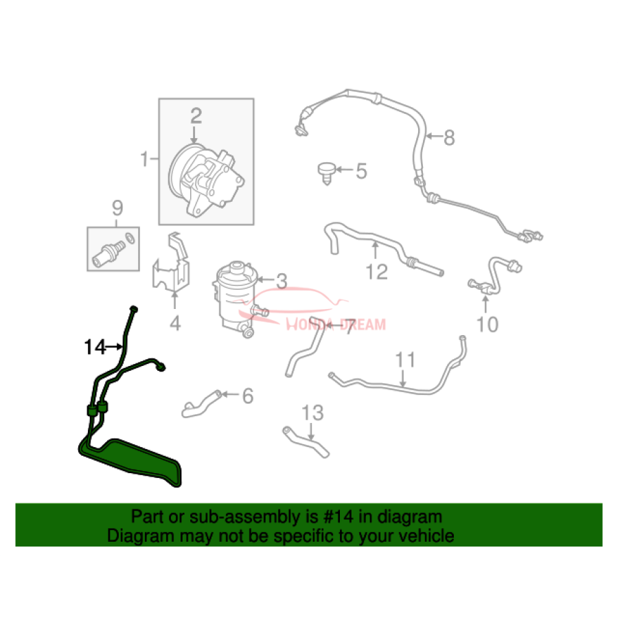 Power Steering Cooler (53765-TA0-000) - 2