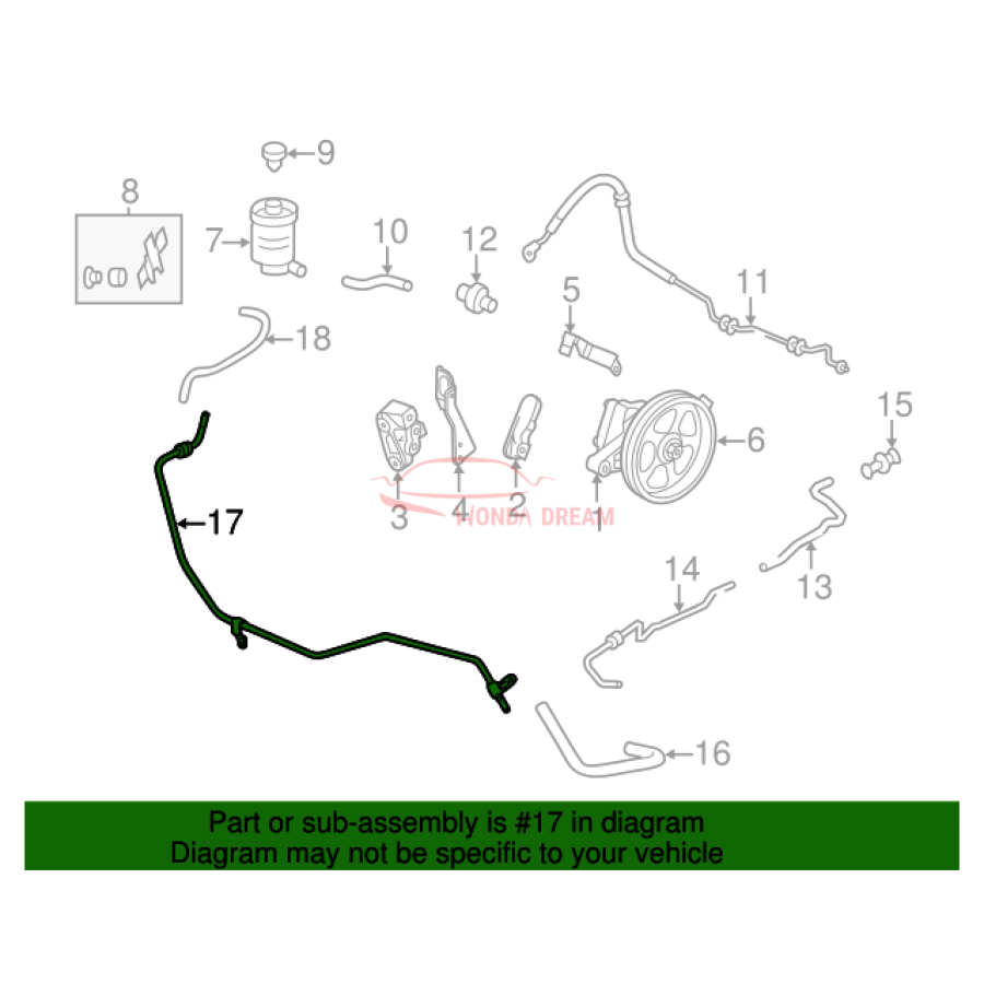 Power Steering Cooler (53765-TK8-A00) - 2