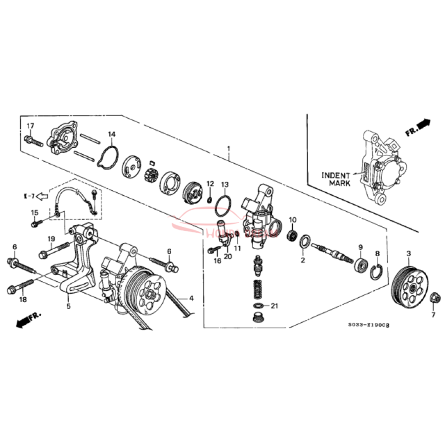 Pump, Power Steering (56110-P2A-013) - 2