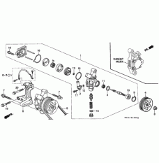 Pump, Power Steering (56110-P2A-023)