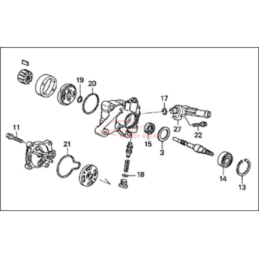 Pump, Power Steering (56110-P8E-A01) - 3