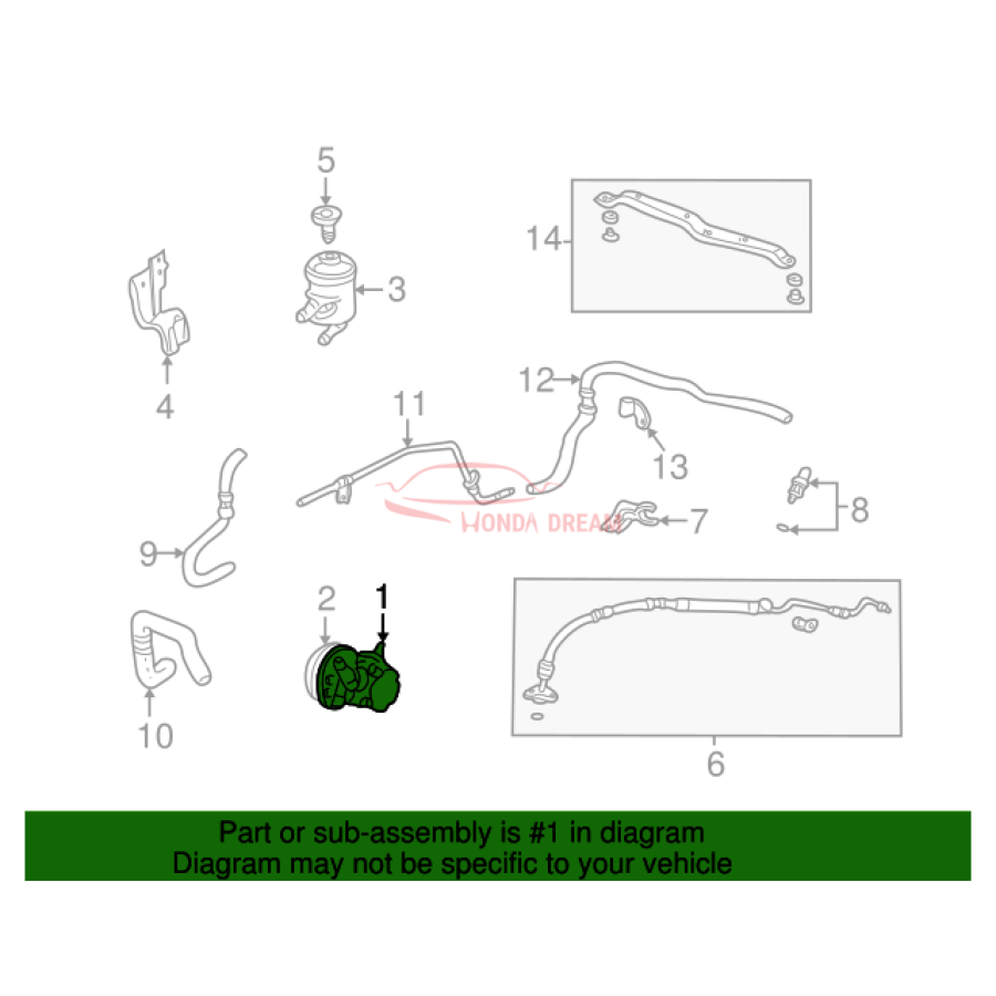 Pump, Power Steering (56110-PNB-A05) - 2