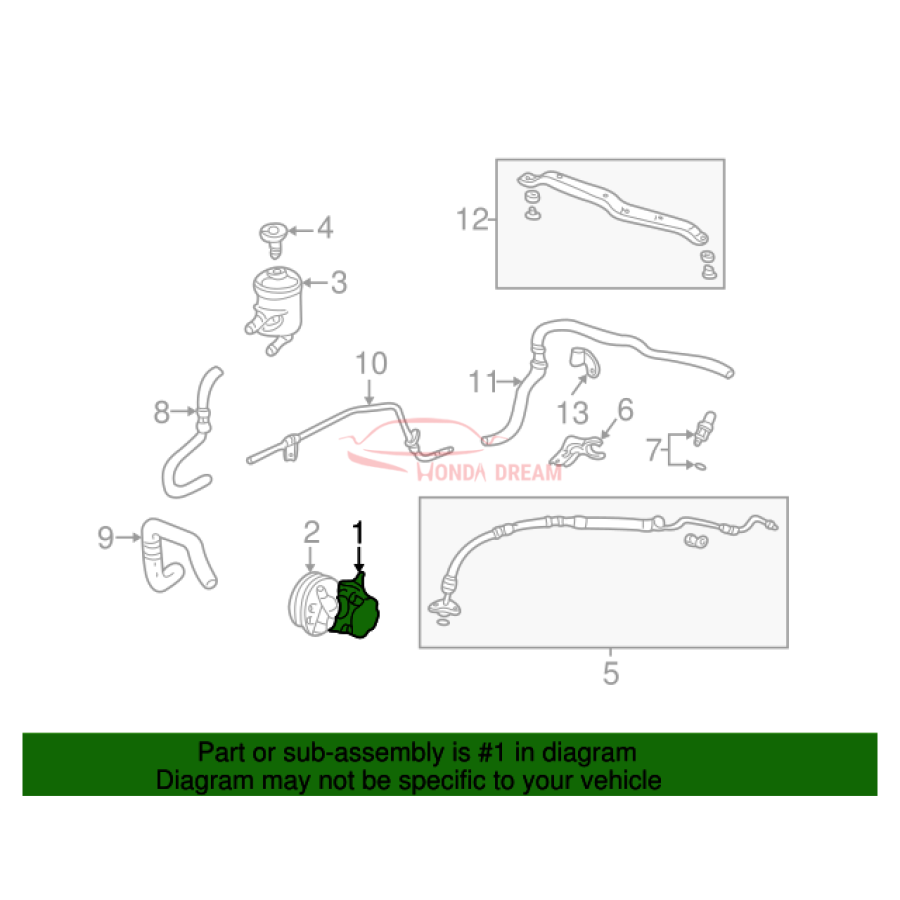 Pump, Power Steering (56110-PZD-A02) - 2