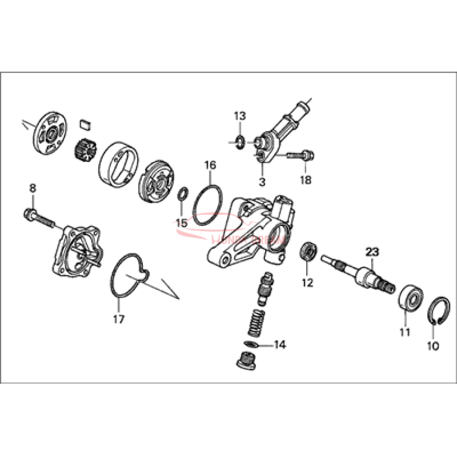 Pump, Power Steering (56110-RCA-A01) - 2