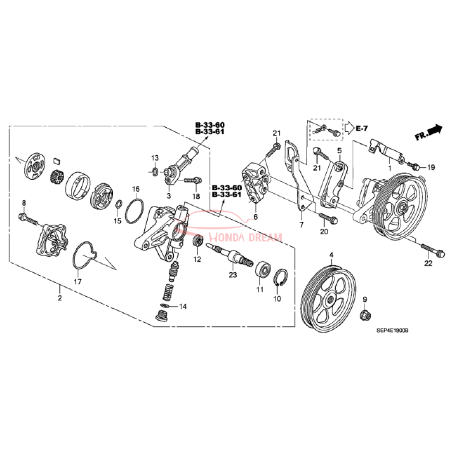 Pump, Power Steering (56110-RDB-A01) - 2