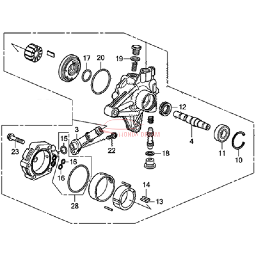 Pump, Power Steering (56110-RN0-A51) - 1