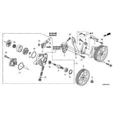 Pump, Power Steering (56110-RP6-A03)