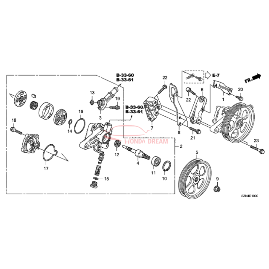 Pump, Power Steering (56110-RP6-A03) - 1