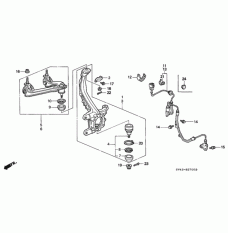 Sensor ABS, Right Front (57450-SV4-950)