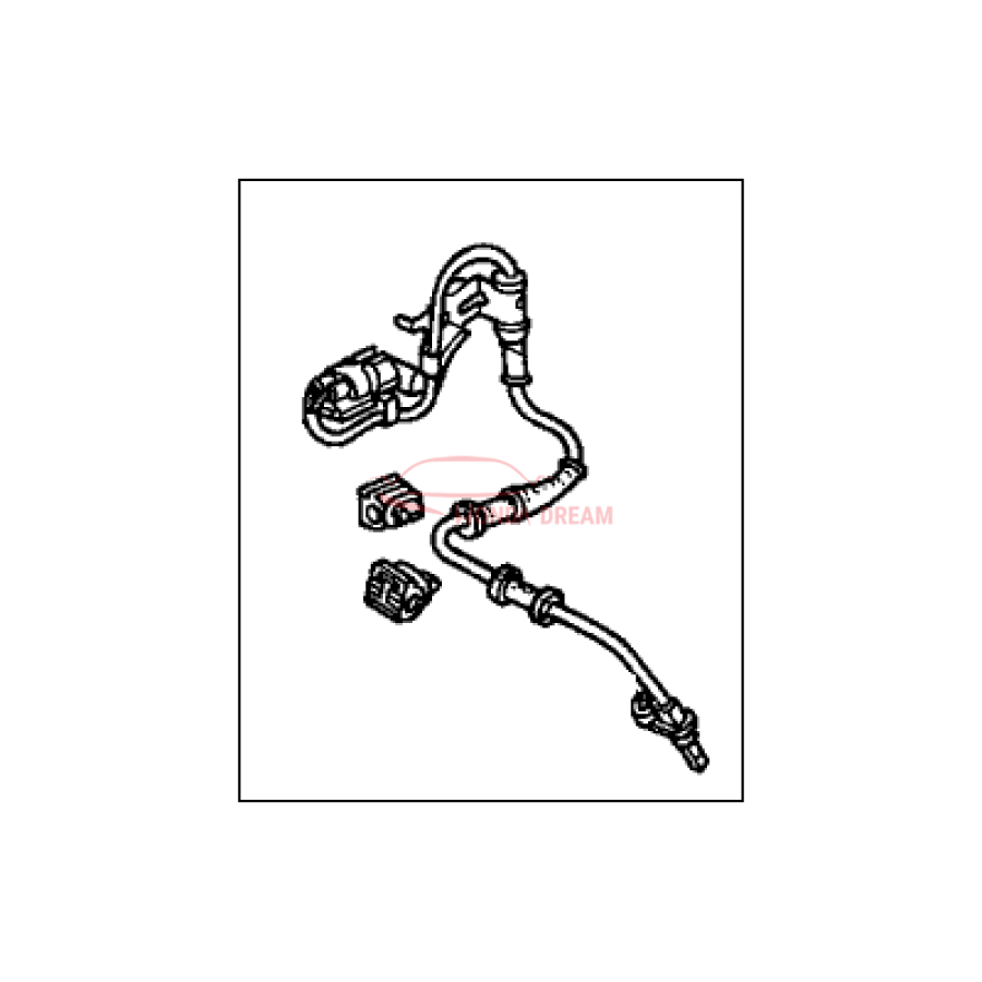 Sensor ABS, Left Front (57455-S9A-003) - 1