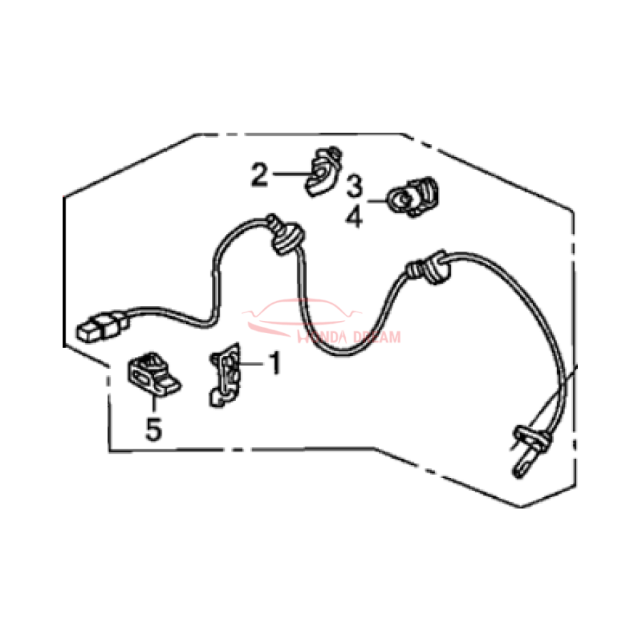 Sensor ABS, Left Front (57455-SNA-003) - 2