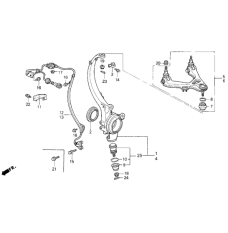 Sensor ABS, Left Front (57455-SP0-010)