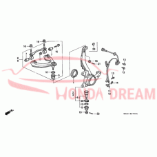 Sensor ABS, Left Front (57455-SR3-801) - 4