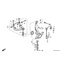 Sensor ABS, Left Front (57455-SR3-801)