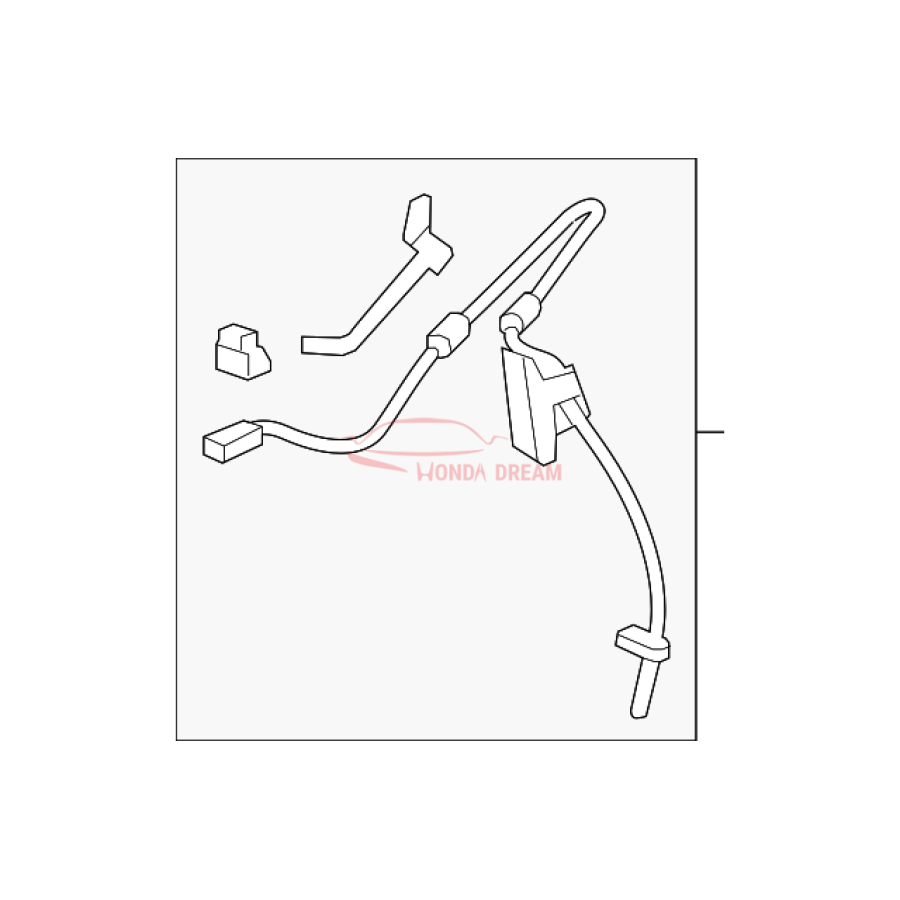 Sensor ABS, Left Front (57455-STX-A01) - 1