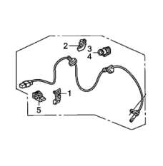 Sensor ABS, Left Front (57455-SVA-A01)