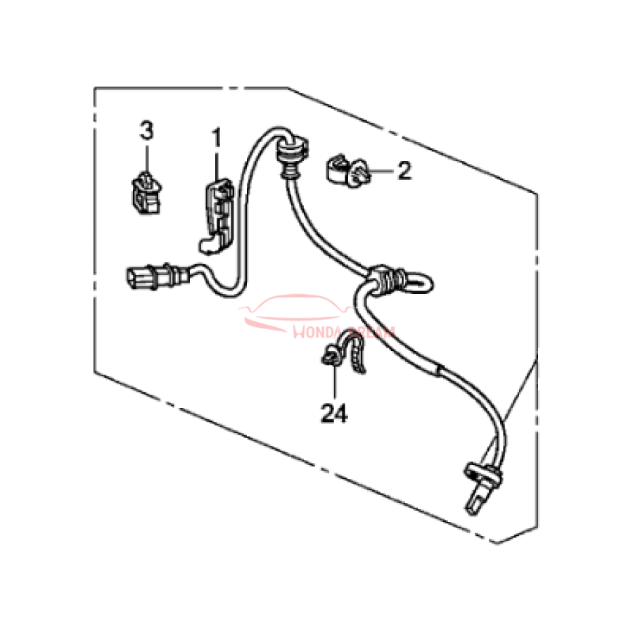 Sensor ABS, Left Front (57455-SWA-003) - 1