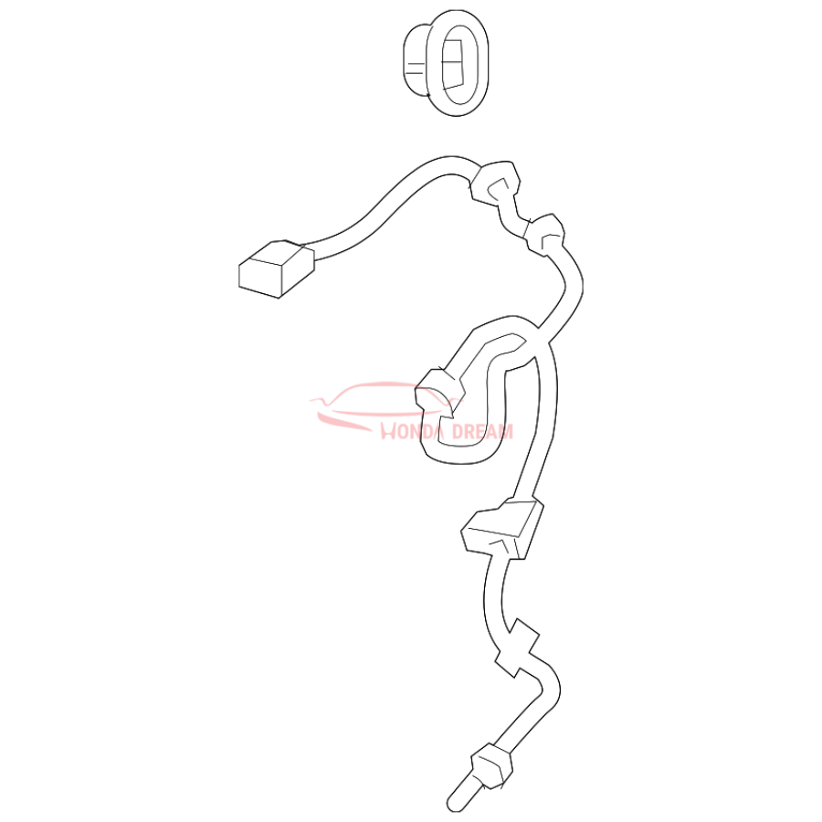 Sensor ABS, Left Front (57455-T7W-A01) - 1