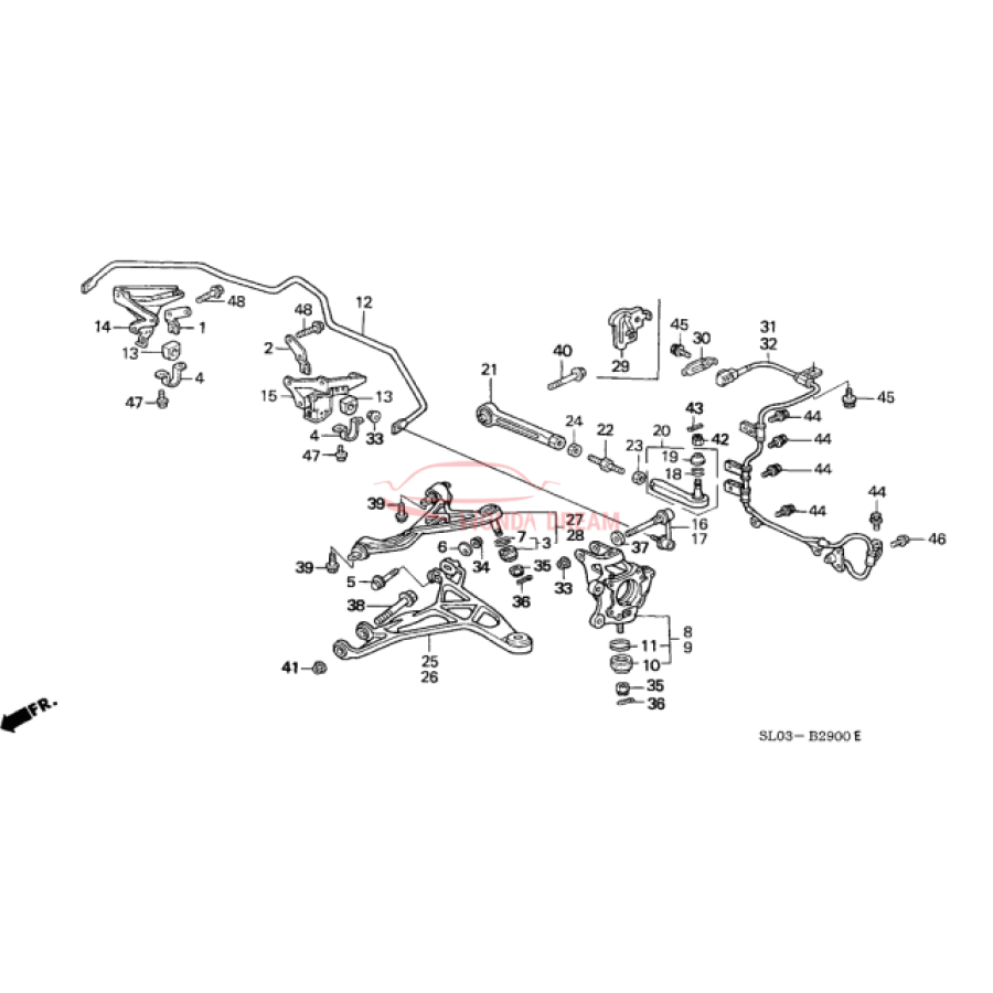 Sensor ABS, Left Rear (57475-SL0-010) - 2