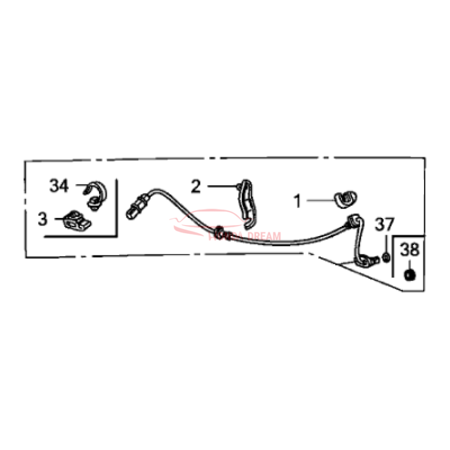 Sensor ABS, Left Rear (57475-SNE-A01) - 2