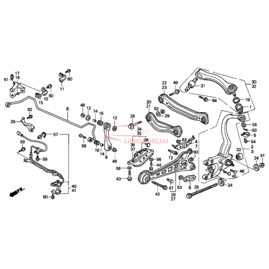 Sensor ABS, Left Rear (57475-SW5-950) - 1