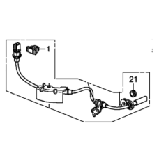 Sensor ABS, Left Rear (57475-SZA-A01)