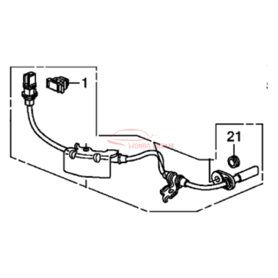 Sensor ABS, Left Rear (57475-SZA-A01) - 1