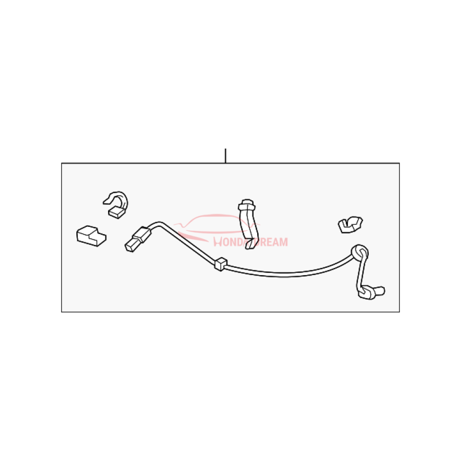 Sensor ABS, Left Rear (57475-TR0-013) - 1