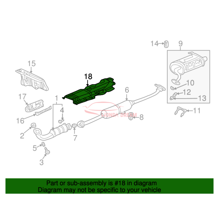 Plate, Floor Heat Baffle (74600-S9A-000) - 3