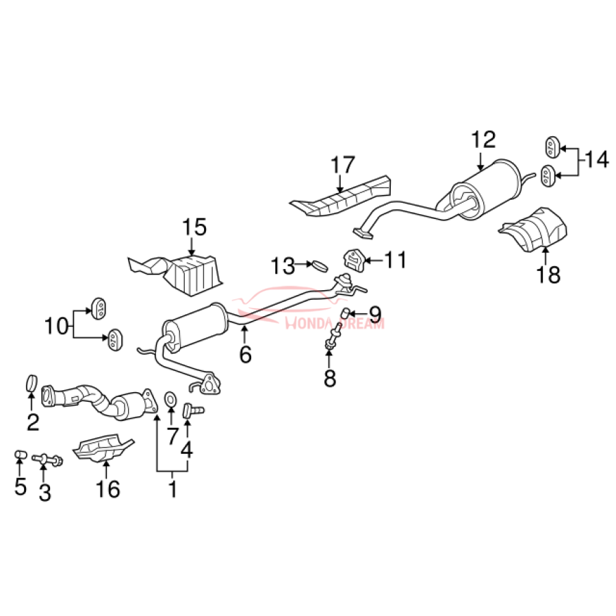 Plate A, Floor Heat Baffle (74600-T5R-A00) - 2