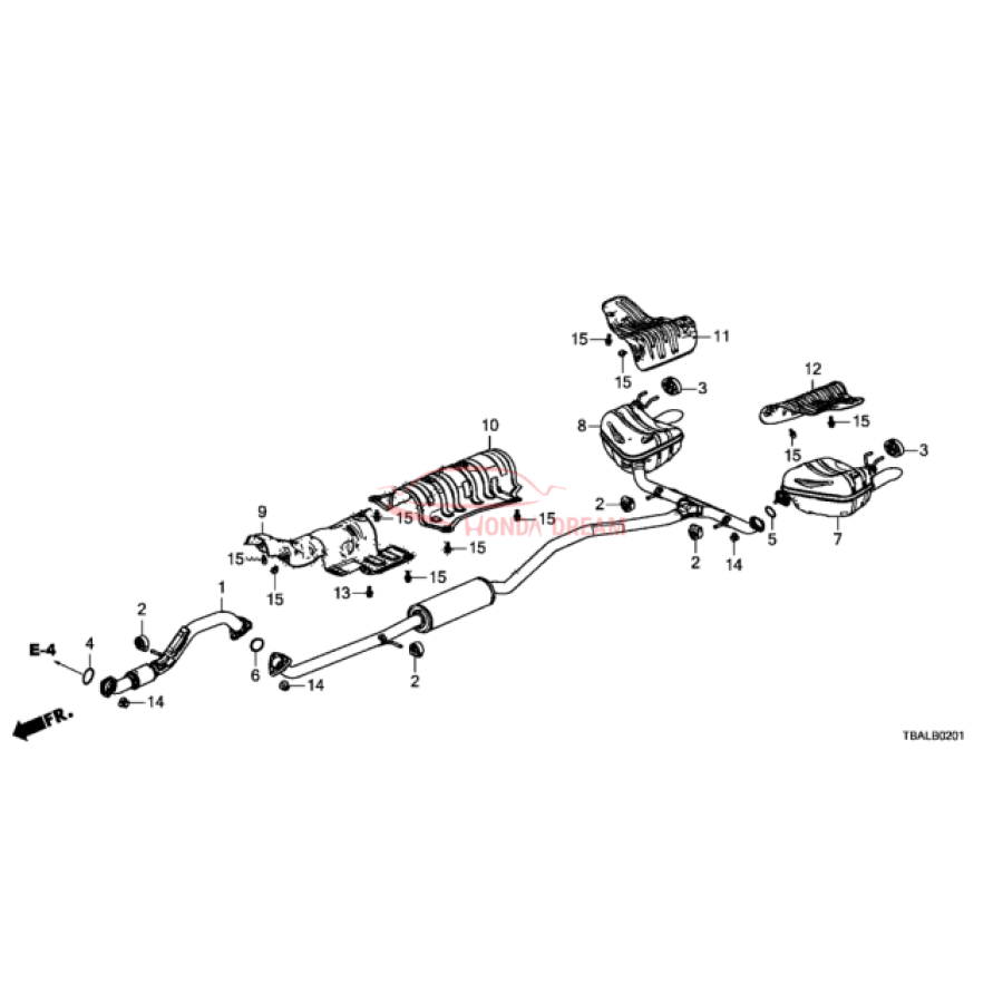 Plate A, Floor Heat Baffle (74600-TBA-A00) - 2