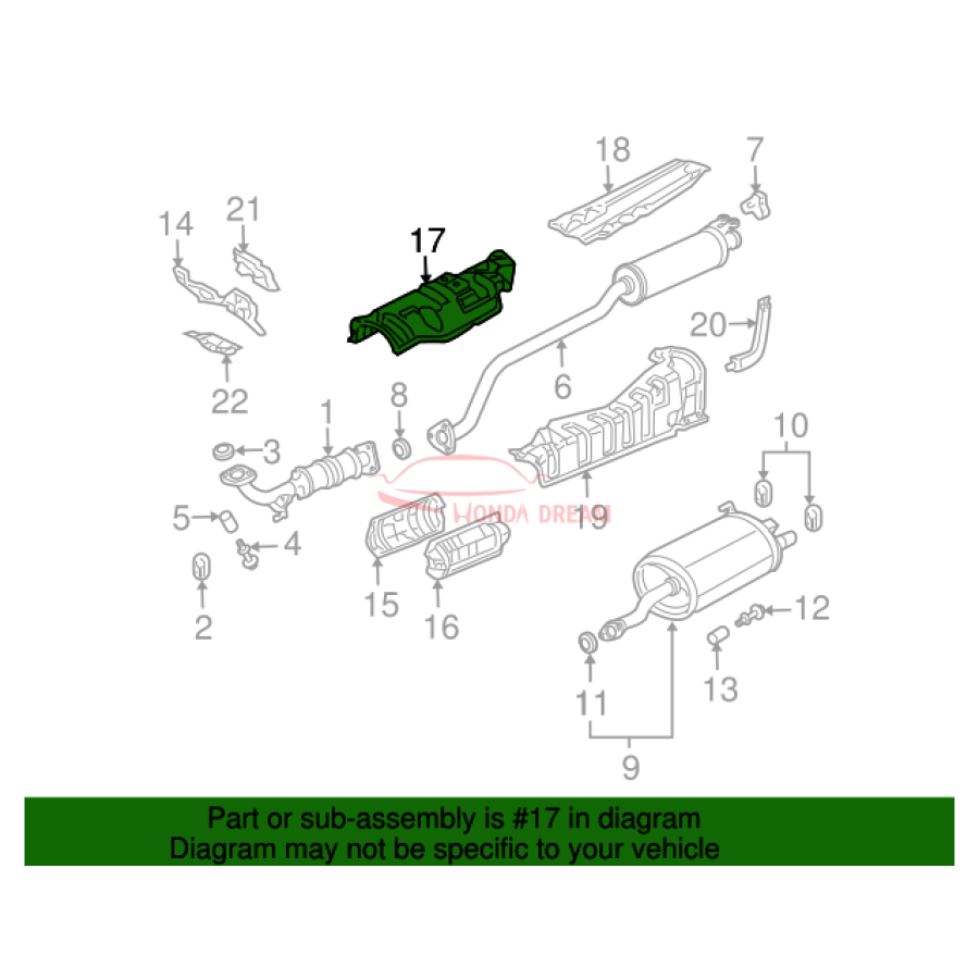 Plate A, Floor Heat Baffle (74601-S5T-A00) - 3